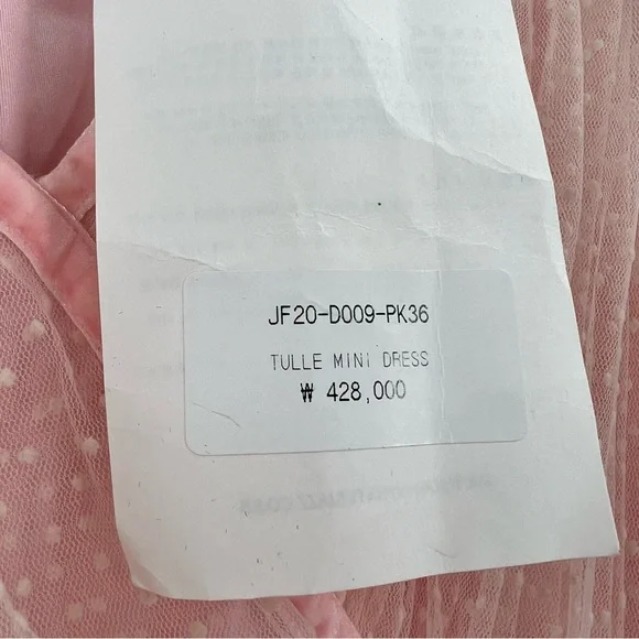 Johnny Hates Jazz NWT Tulle Mini Dress in Pink size 36/ US XS
